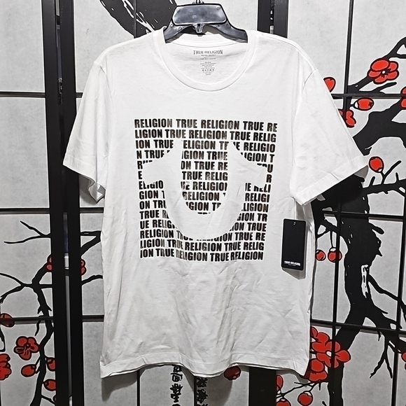 True Religion Graphic Tee Shirt Size Large NWT - Picture 1 of 6